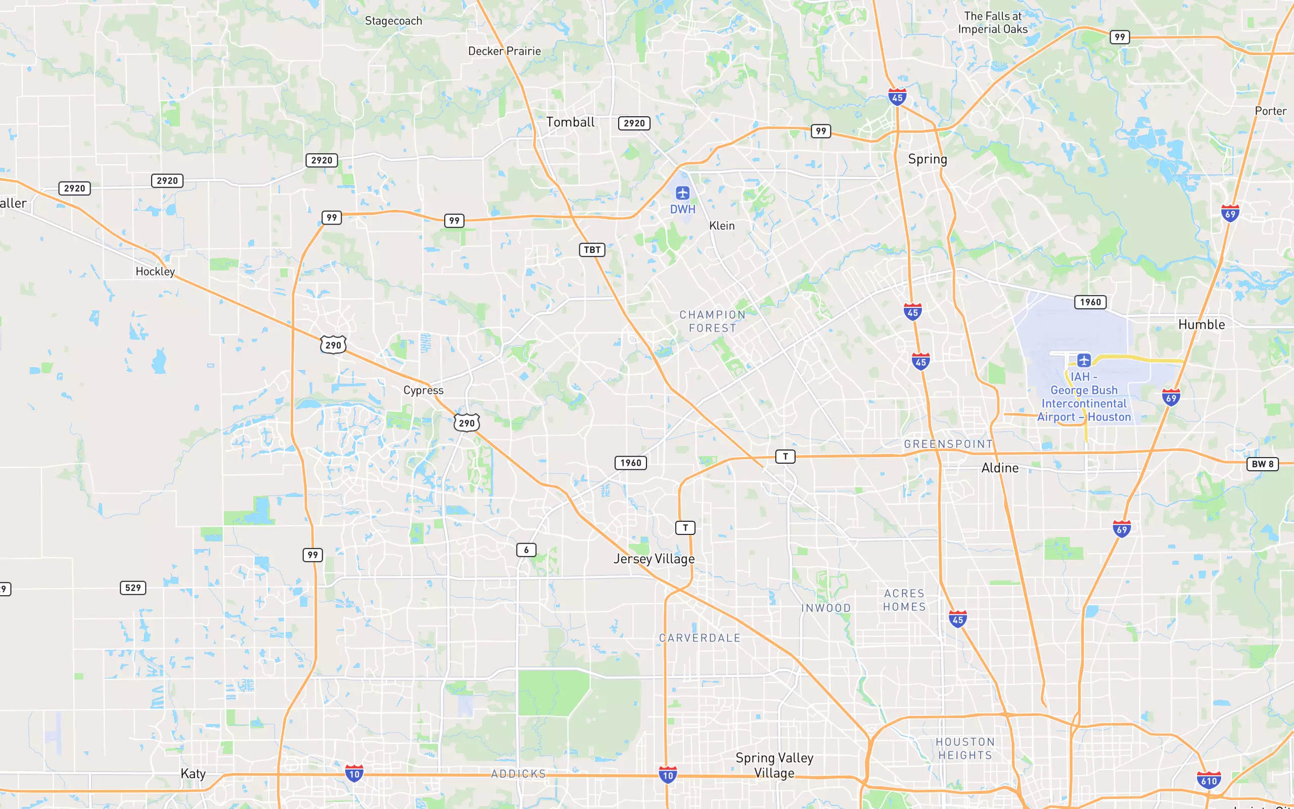 Street map around 7026 Belgold St, Houston TX